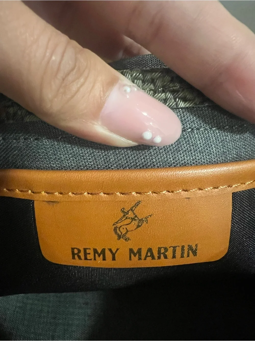 Vintage YSL x Rémy Martin Coated Canvas Clutch Bag